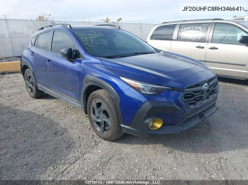 SUBARU XV 2024, VIN JF2GUHFC8RH346641