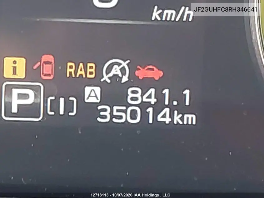 2024 SUBARU XV VIN JF2GUHFC8RH346641 — фото 16