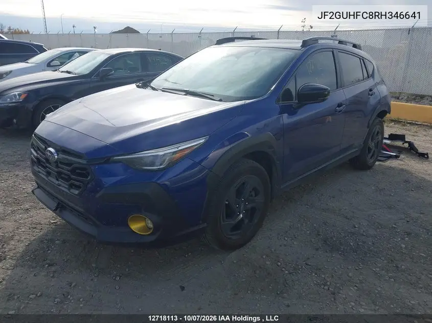 2024 SUBARU XV VIN JF2GUHFC8RH346641 — фото 2