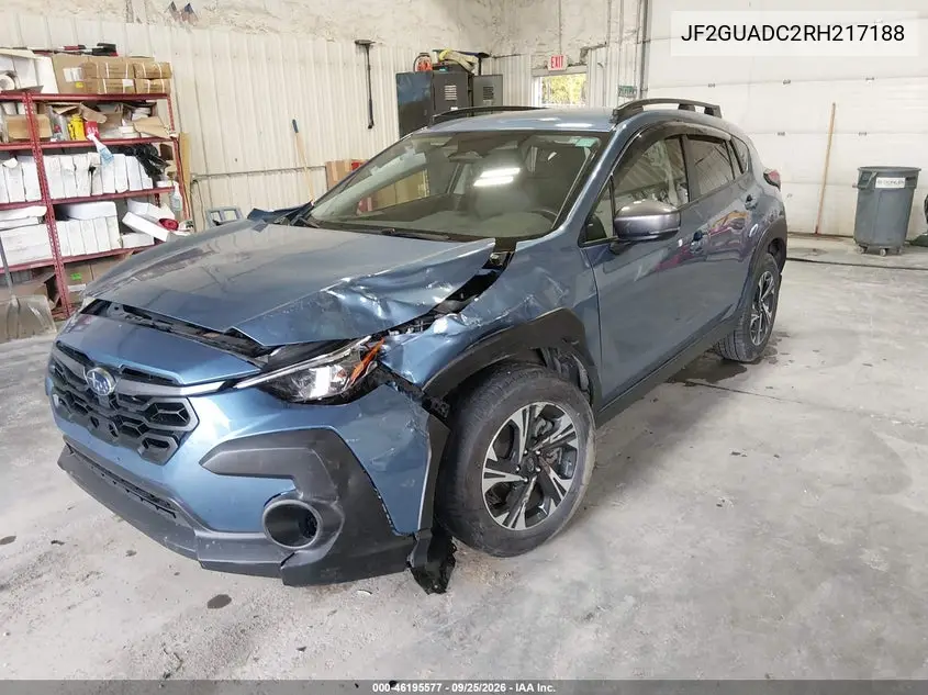 2024 SUBARU XV VIN JF2GUADC2RH217188 — фото 2