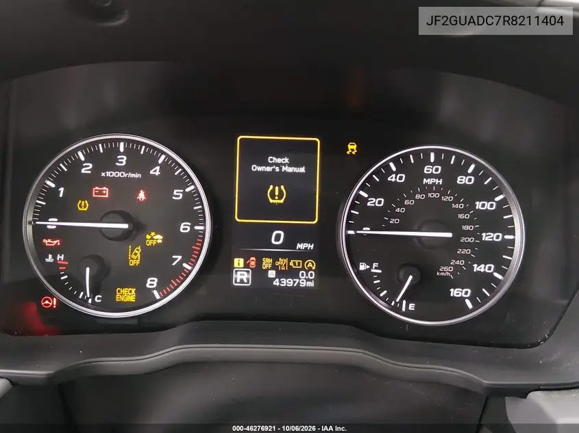 2024 SUBARU XV VIN JF2GUADC7R8211404 — фото 7