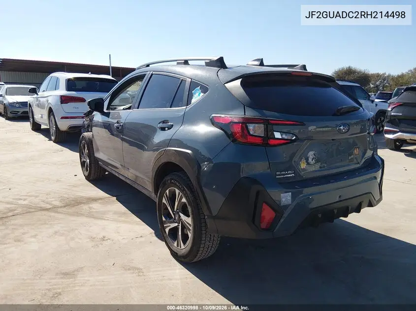 2024 SUBARU XV VIN JF2GUADC2RH214498 — фото 3