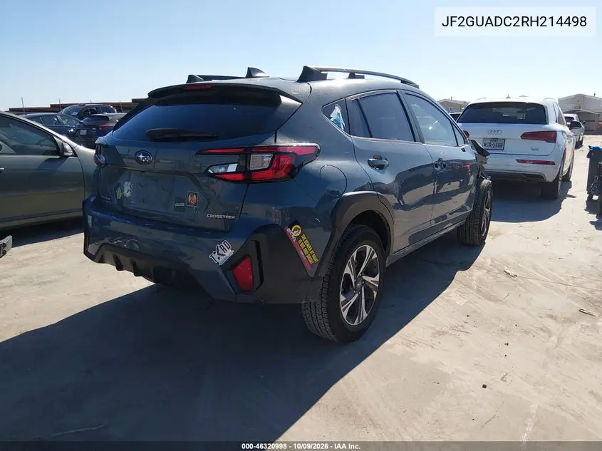 2024 SUBARU XV VIN JF2GUADC2RH214498 — фото 4