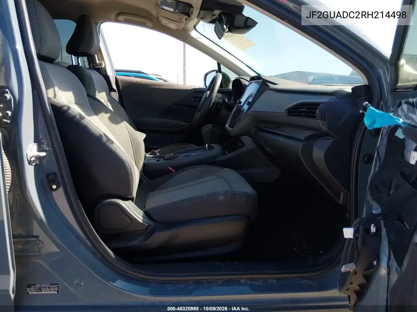 2024 SUBARU XV VIN JF2GUADC2RH214498 — фото 5