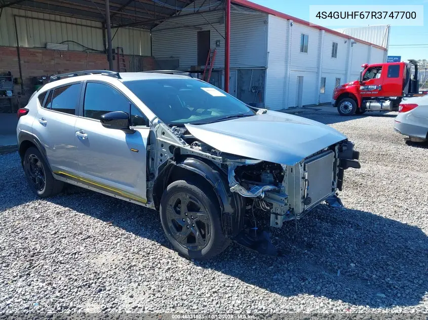 SUBARU XV 2024, VIN 4S4GUHF67R3747700