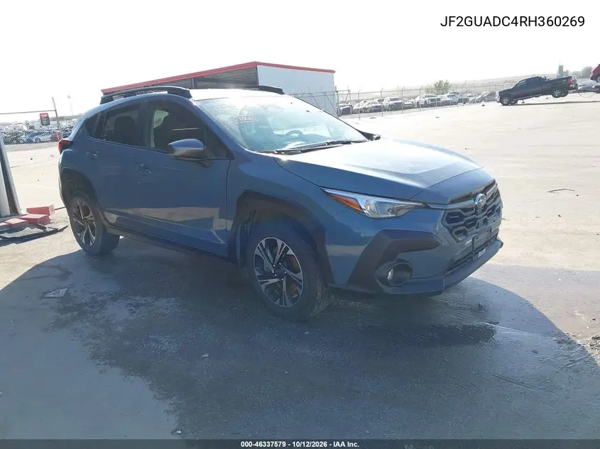 SUBARU XV 2024, VIN JF2GUADC4RH360269