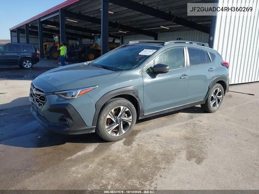 2024 SUBARU XV VIN JF2GUADC4RH360269 — фото 2