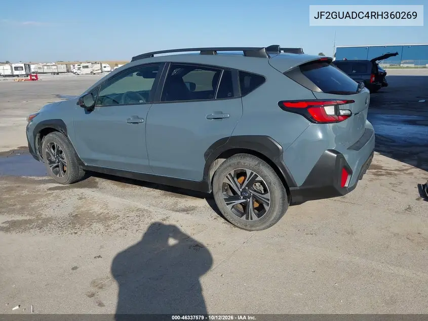 2024 SUBARU XV VIN JF2GUADC4RH360269 — фото 3