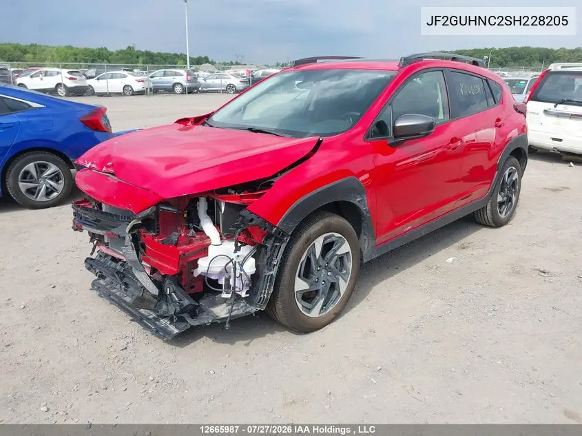 2025 SUBARU XV VIN JF2GUHNC2SH228205 — фото 2