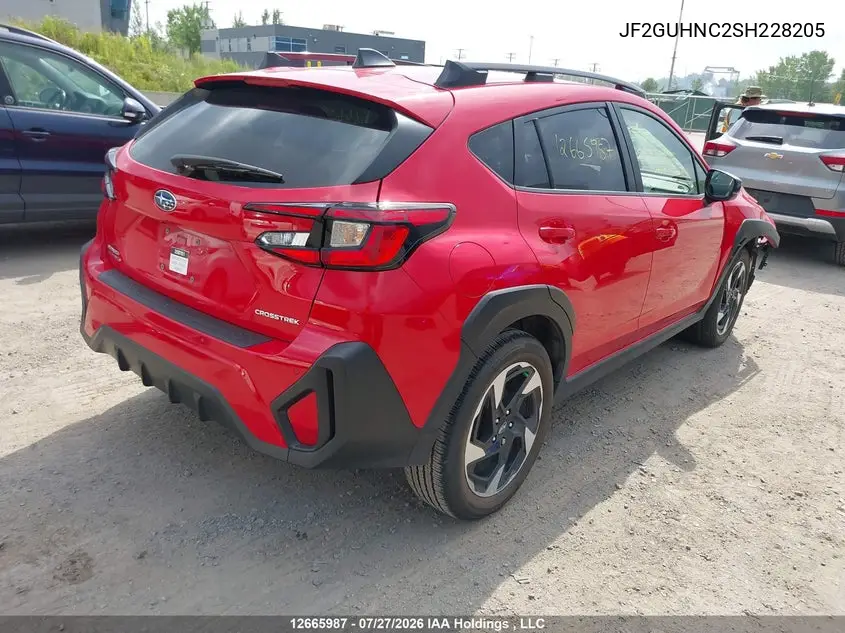 2025 SUBARU XV VIN JF2GUHNC2SH228205 — фото 4