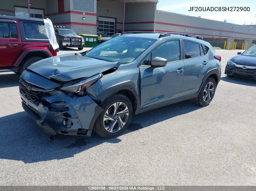 2025 SUBARU XV VIN JF2GUADC8SH272900 — фото 2
