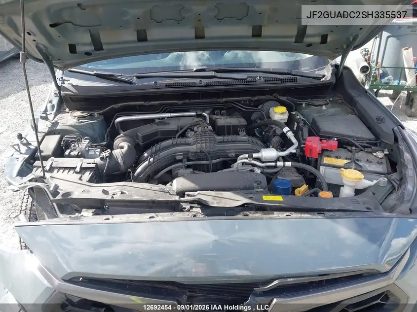 2025 SUBARU XV VIN JF2GUADC2SH335537 — фото 10