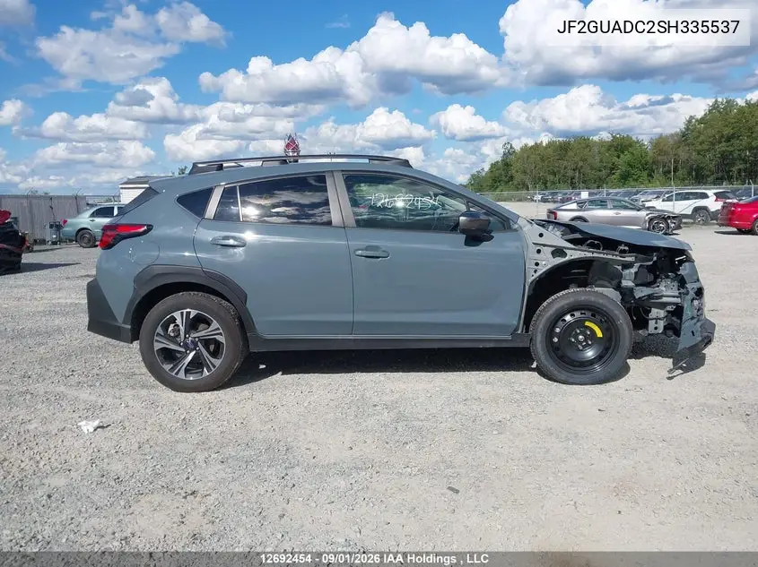 2025 SUBARU XV VIN JF2GUADC2SH335537 — фото 14