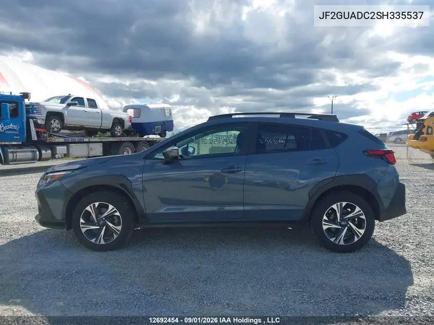 2025 SUBARU XV VIN JF2GUADC2SH335537 — фото 15
