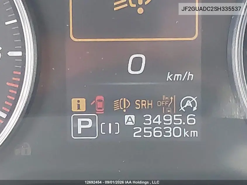2025 SUBARU XV VIN JF2GUADC2SH335537 — фото 16