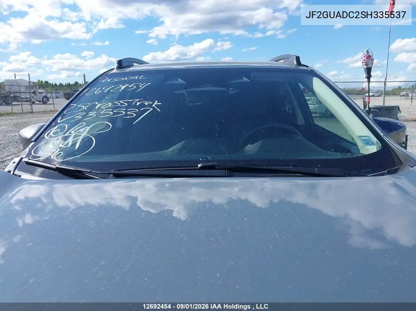 2025 SUBARU XV VIN JF2GUADC2SH335537 — фото 18