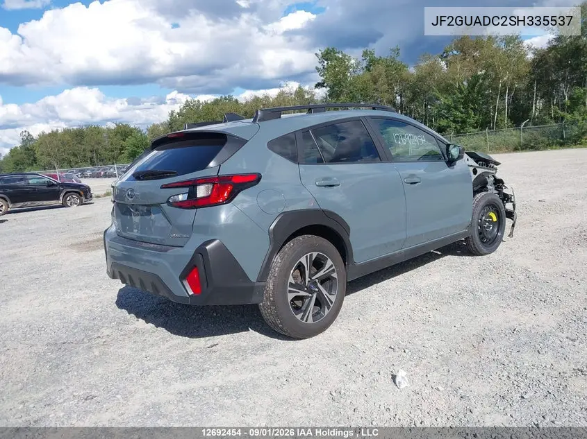 2025 SUBARU XV VIN JF2GUADC2SH335537 — фото 4