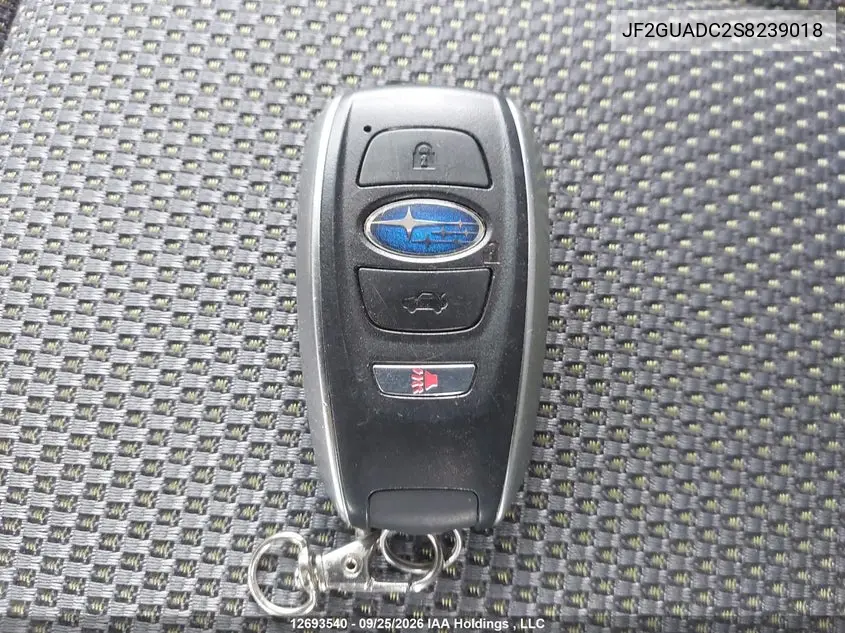 2025 SUBARU XV VIN JF2GUADC2S8239018 — фото 11