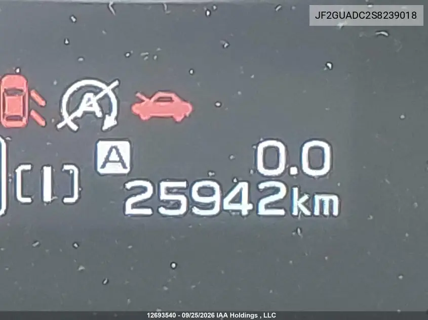 2025 SUBARU XV VIN JF2GUADC2S8239018 — фото 15