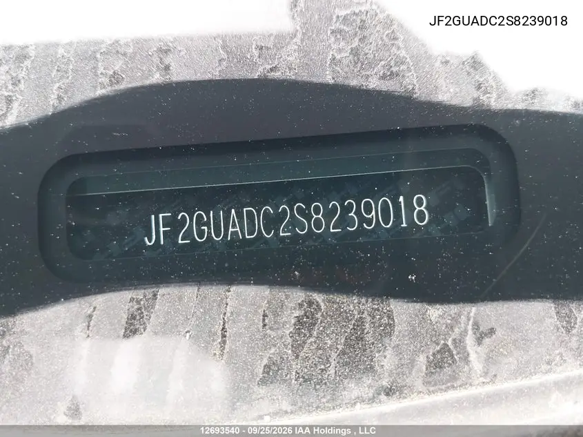 2025 SUBARU XV VIN JF2GUADC2S8239018 — фото 19