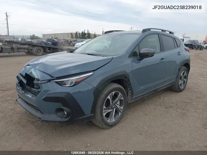 2025 SUBARU XV VIN JF2GUADC2S8239018 — фото 2