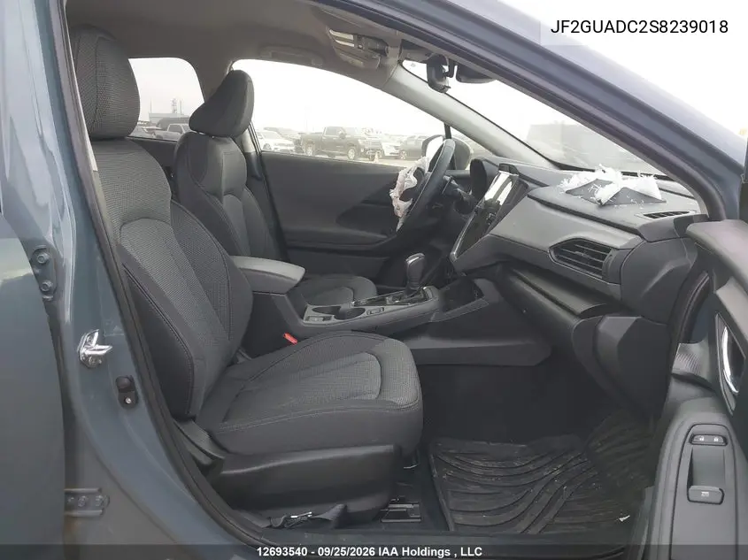 2025 SUBARU XV VIN JF2GUADC2S8239018 — фото 5