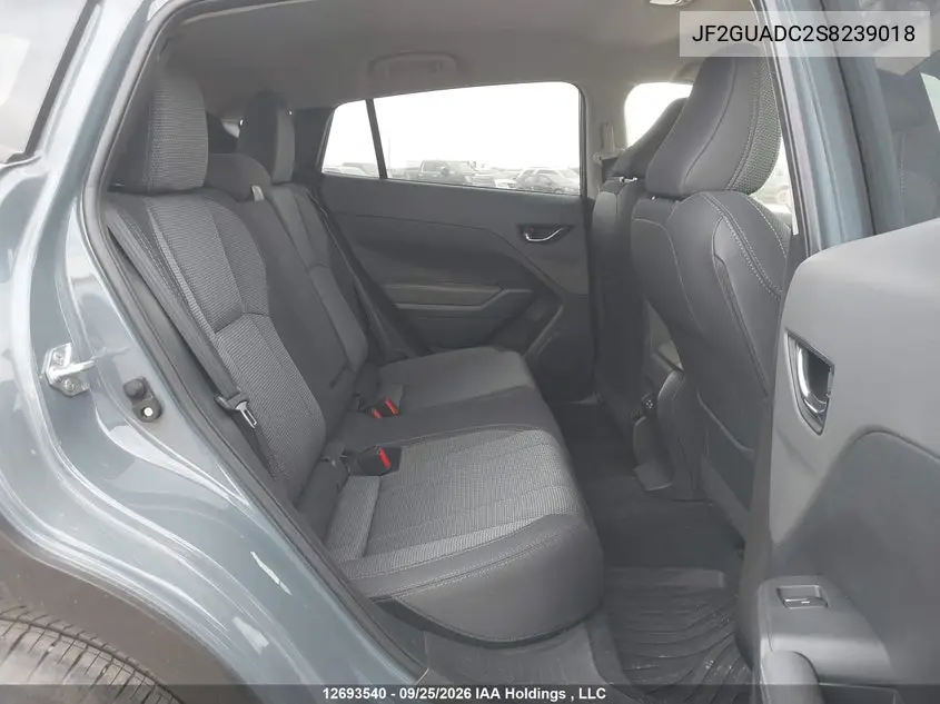 2025 SUBARU XV VIN JF2GUADC2S8239018 — фото 8
