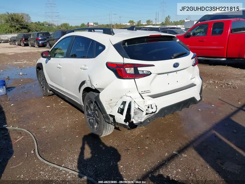 2025 SUBARU XV VIN JF2GUHDC3SH221815 — фото 3
