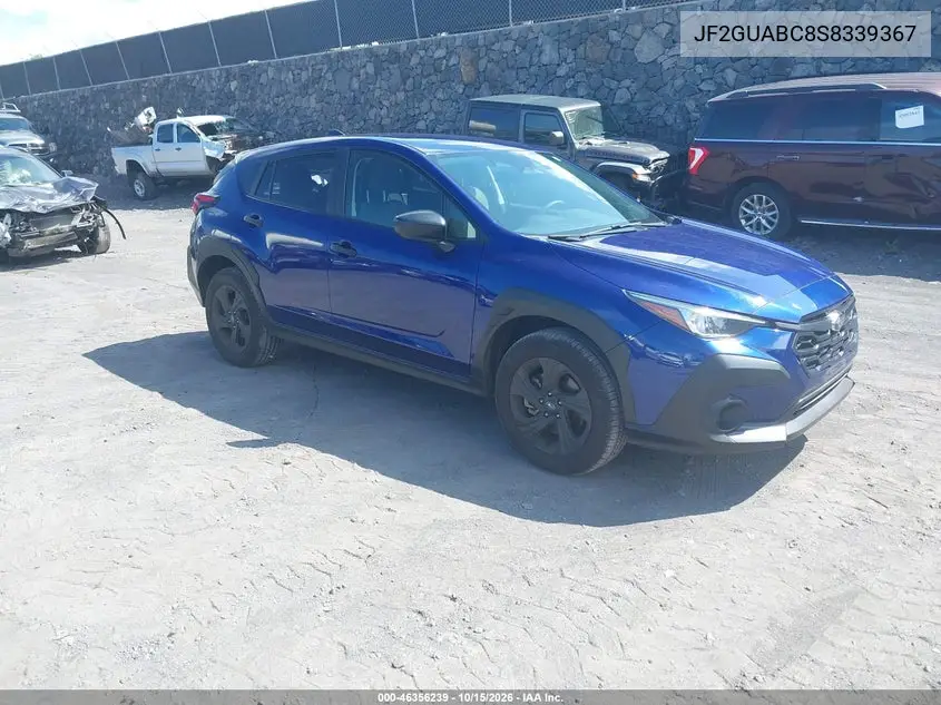 SUBARU XV 2025, VIN JF2GUABC8S8339367