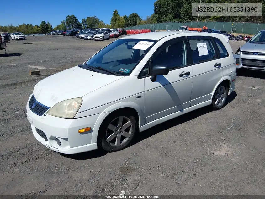 2006 SUZUKI AERIO VIN JS2RD62H165351390 — фото 2