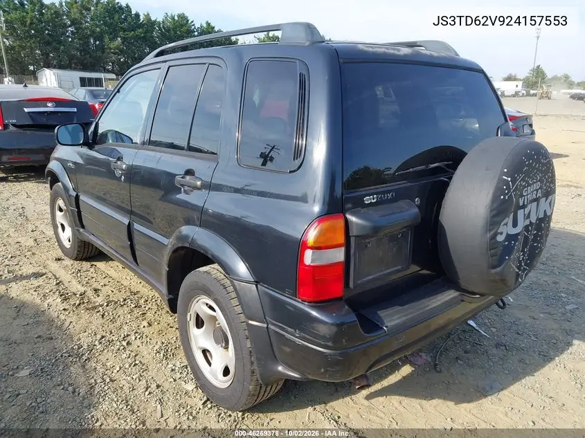 2002 SUZUKI GRAND VITARA VIN JS3TD62V924157553 — фото 3