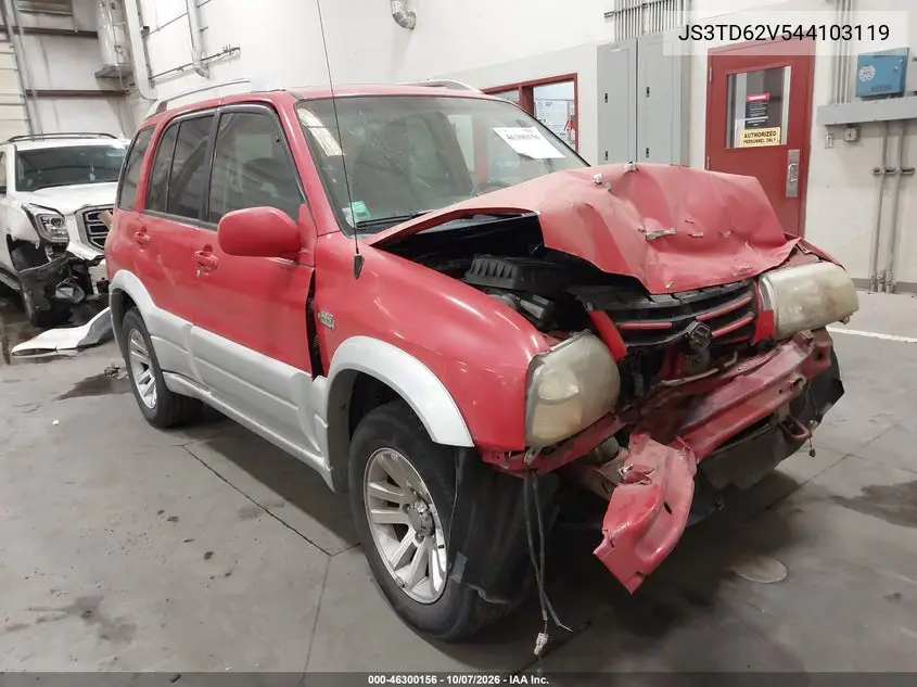 SUZUKI GRAND VITARA 2004, VIN JS3TD62V544103119