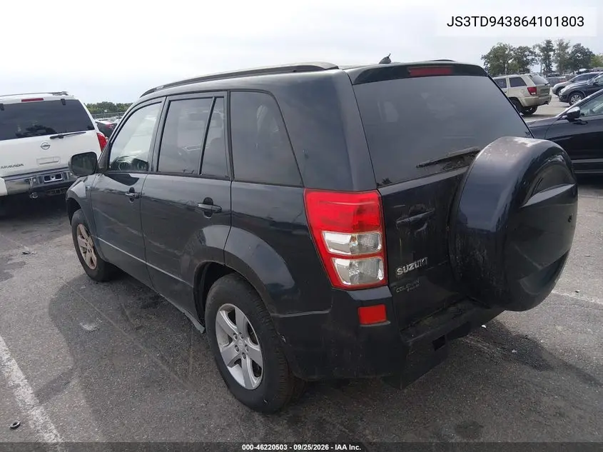 2006 SUZUKI GRAND VITARA VIN JS3TD943864101803 — фото 3