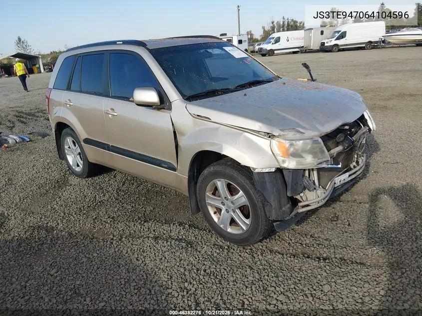 SUZUKI GRAND VITARA 2006, VIN JS3TE947064104596