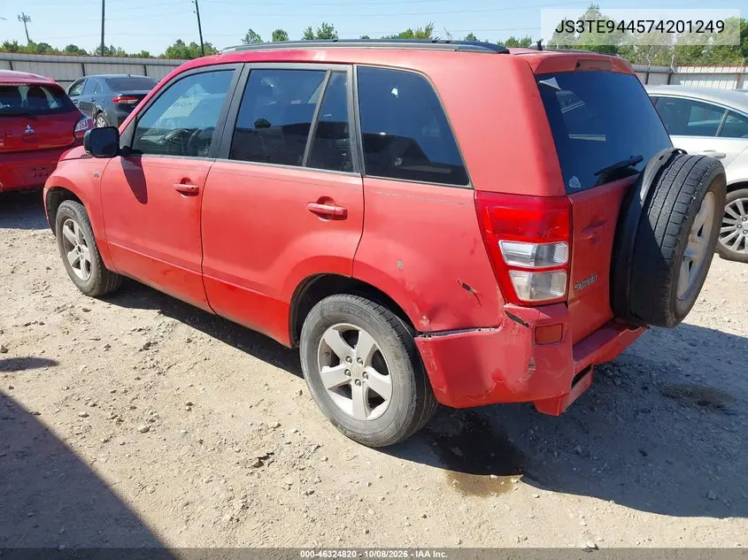 2007 SUZUKI GRAND VITARA VIN JS3TE944574201249 — фото 3