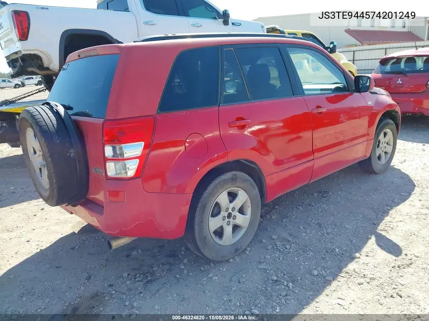 2007 SUZUKI GRAND VITARA VIN JS3TE944574201249 — фото 4