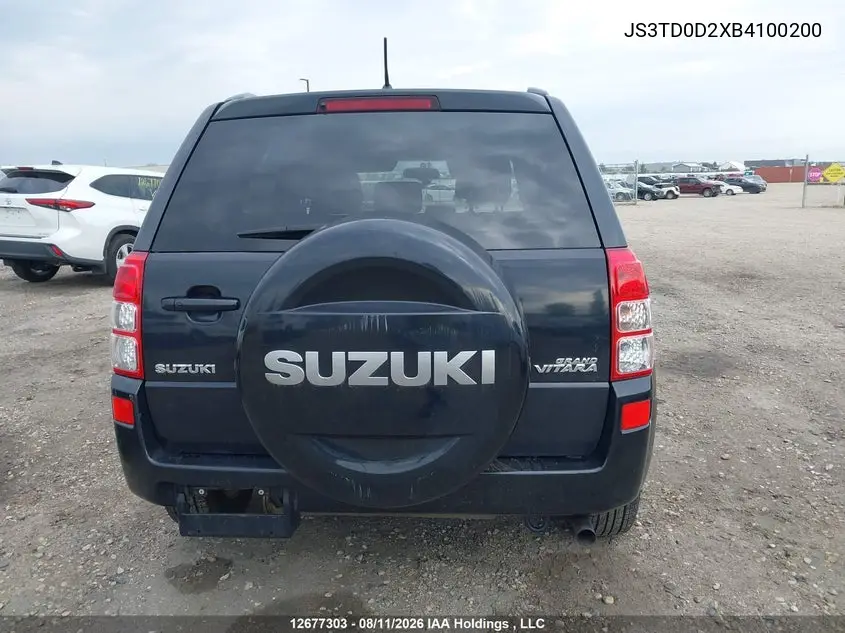 2011 SUZUKI GRAND VITARA VIN JS3TD0D2XB4100200 — фото 14