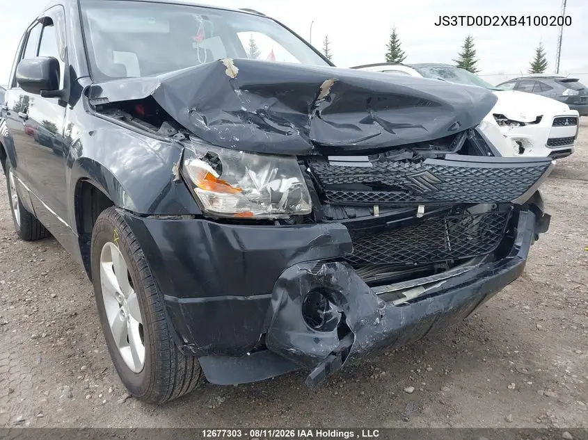 2011 SUZUKI GRAND VITARA VIN JS3TD0D2XB4100200 — фото 6