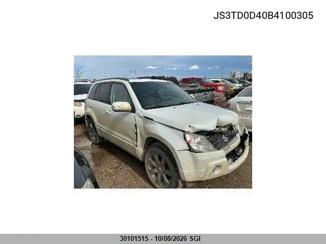 SUZUKI GRAND VITARA 2011, VIN JS3TD0D40B4100305