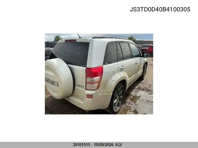 2011 SUZUKI GRAND VITARA VIN JS3TD0D40B4100305 — фото 11
