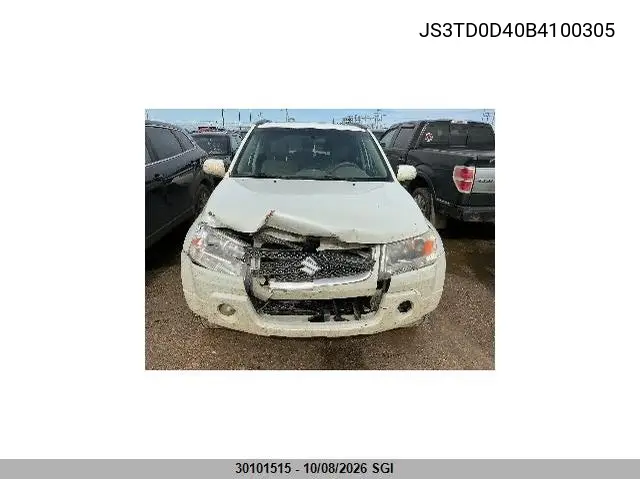 2011 SUZUKI GRAND VITARA VIN JS3TD0D40B4100305 — фото 2