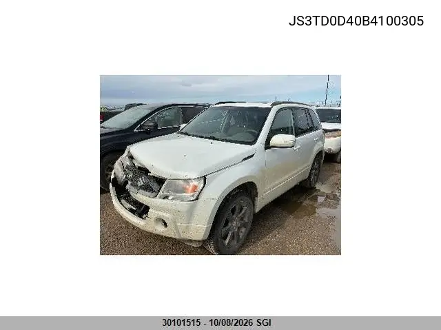 2011 SUZUKI GRAND VITARA VIN JS3TD0D40B4100305 — фото 3