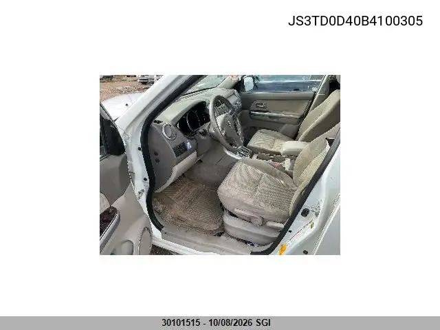 2011 SUZUKI GRAND VITARA VIN JS3TD0D40B4100305 — фото 5
