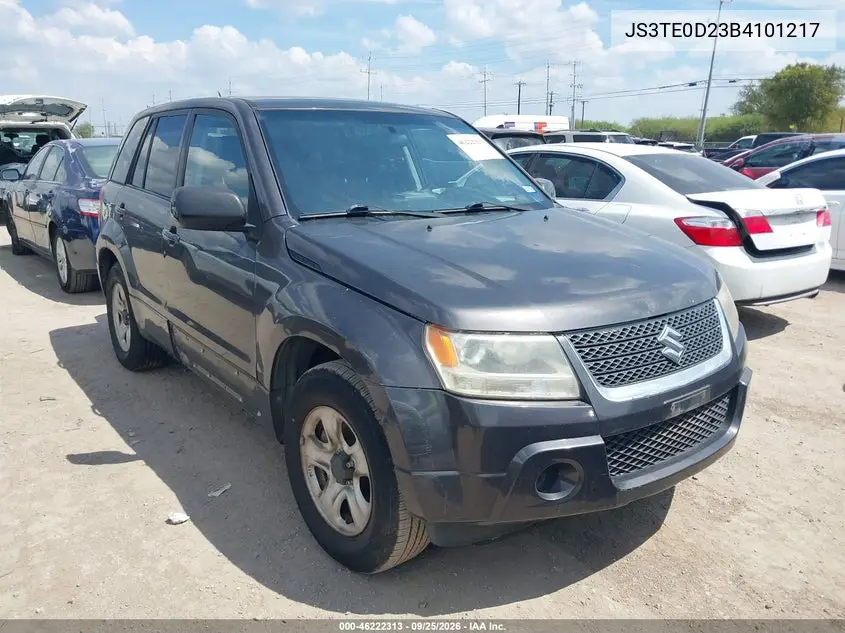 SUZUKI GRAND VITARA 2011, VIN JS3TE0D23B4101217