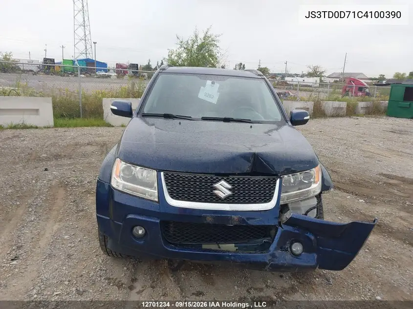 2012 SUZUKI GRAND VITARA VIN JS3TD0D71C4100390 — фото 11