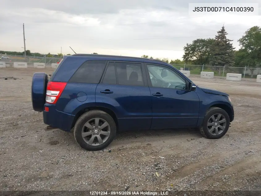 2012 SUZUKI GRAND VITARA VIN JS3TD0D71C4100390 — фото 12