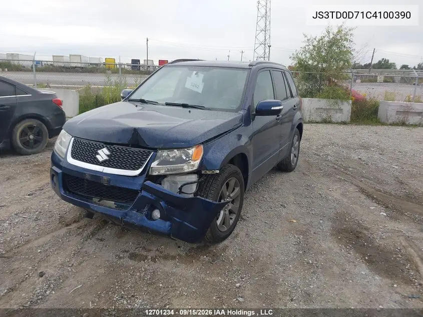 2012 SUZUKI GRAND VITARA VIN JS3TD0D71C4100390 — фото 6