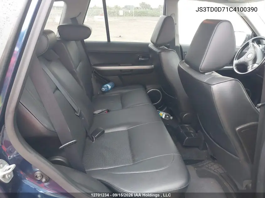 2012 SUZUKI GRAND VITARA VIN JS3TD0D71C4100390 — фото 8
