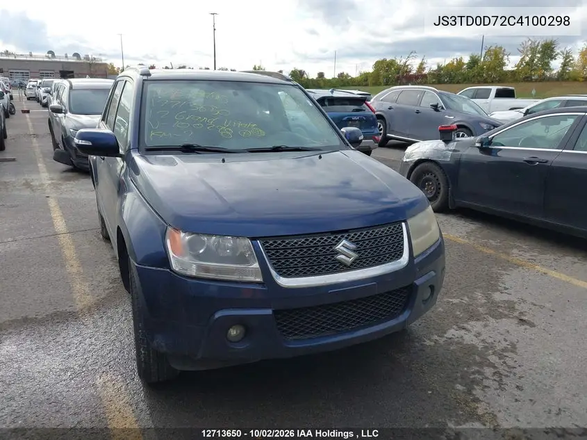 2012 SUZUKI GRAND VITARA VIN JS3TD0D72C4100298 — фото 11