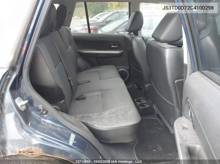 2012 SUZUKI GRAND VITARA VIN JS3TD0D72C4100298 — фото 8